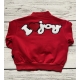 Raudonas, mielas, pašiltintas džemperis